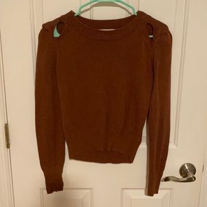 Chelsea and Violet size small sweater with shoulder cut outs